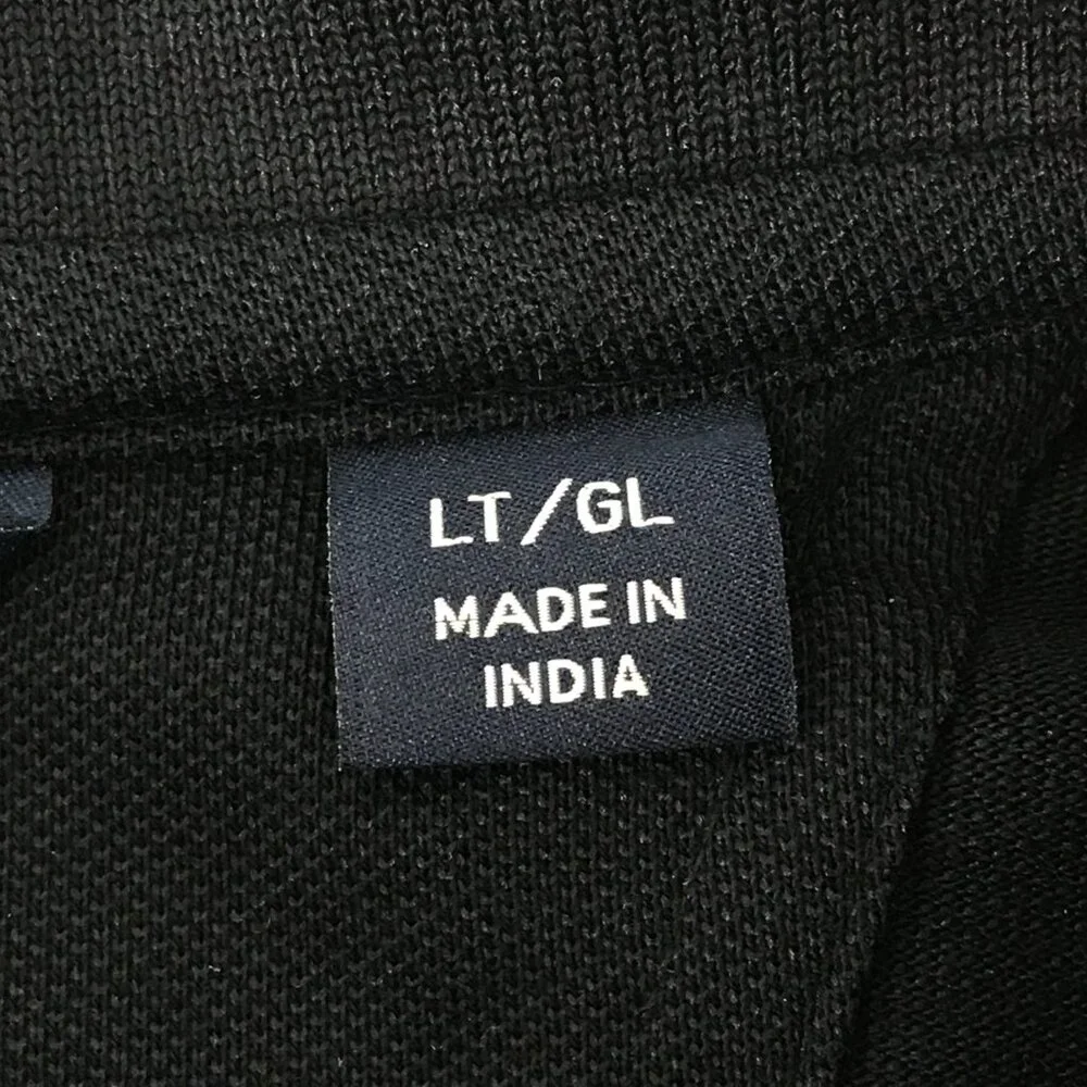 Cutter & Buck Long Sleeve Polo Shirt Men's Large Tall Navy Blue Performance Golf - Picture 8 of 10